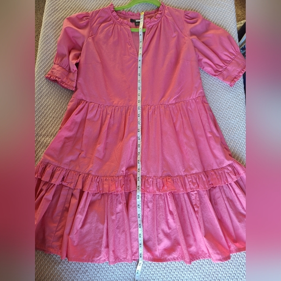 Pink Ruffled Kids Dress - Picture 9 of 14